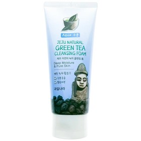 Пенка для лица Jeju Natural Green Tea Cleansing Foam 120гр