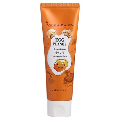 Пенка для лица Daeng Gi Meo Ri Egg Planet 4HA Cleansing Foam, с кислотами, 120 мл