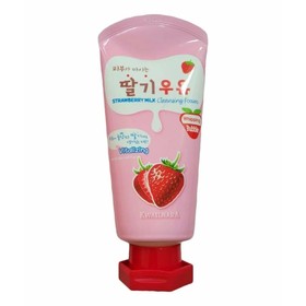 Пенка для лица с экстрактом клубники Kwailnara Strawberry Milk Cleansing Foam 120 мл