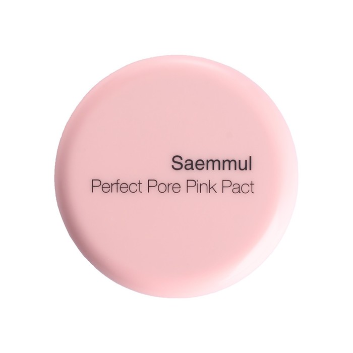 Пудра розовая с каламином для проблемной кожи Saemmul Perfect Pore Pink Pact, 11 гр - Фото 1