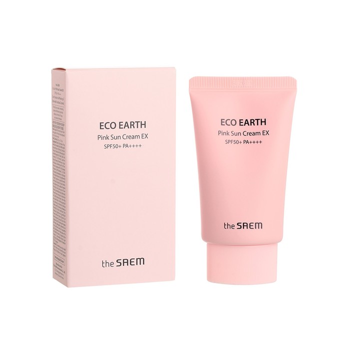 Солнцезащитный крем Eco Earth Pink Sun Cream EX - Фото 1