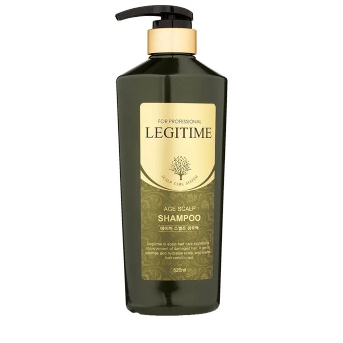 Шампунь для волос укрепляющий Legitime Age Scalp Shampoo 520мл - Фото 1