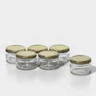 Набор стеклянных банок с крышкой для консервации, ТО-66 мм, для свечей, 0,1 л, 6 шт - фото 321201804