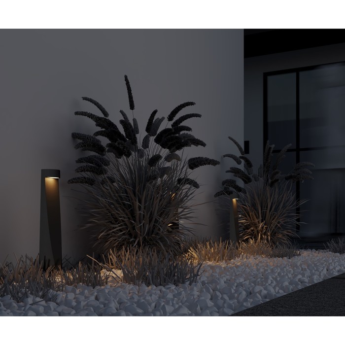 Светильник ландшафтный Outdoor O463FL-L7GF3K, 7Вт, 5х10х40 см, LED, 450Лм, 3000К, цвет графит - фото 1909551488
