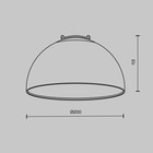 Светильник подвесной Technical TR126B-20W3K-B, 20Вт, 20х20х11,3 см, LED, 1450Лм, 3000К, цвет чёрный - Фото 8