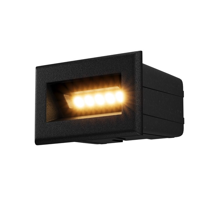 Подсветка для лестниц Outdoor O045SL-L3B3K, 3Вт, 8,4х5,4 см, LED, 250Лм, 3000К, цвет чёрный - фото 1908084137