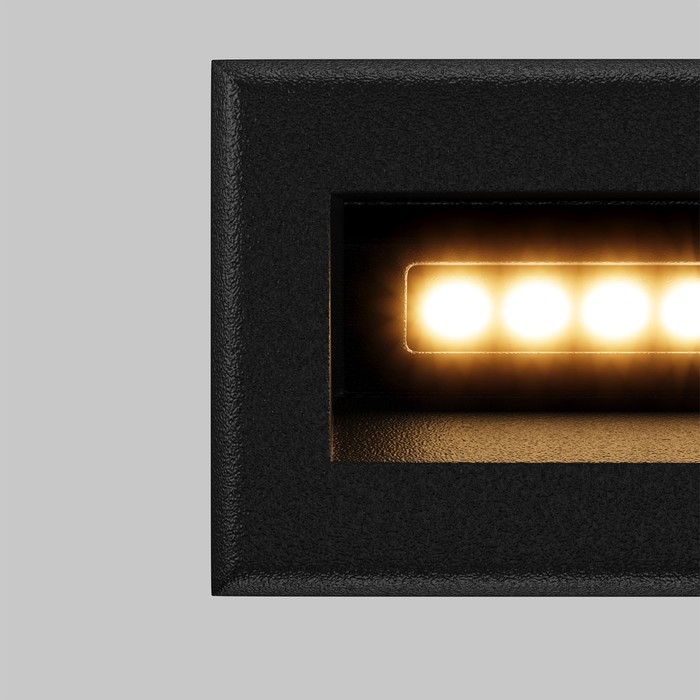 Подсветка для лестниц Outdoor O045SL-L3B3K, 3Вт, 8,4х5,4 см, LED, 250Лм, 3000К, цвет чёрный - фото 1908084139
