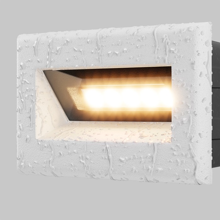 Подсветка для лестниц Outdoor O045SL-L3W3K, 3Вт, 8,4х5,4 см, LED, 250Лм, 3000К, цвет белый - фото 1908084145