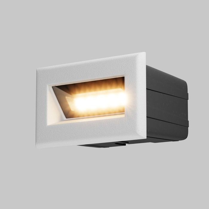 Подсветка для лестниц Outdoor O045SL-L3W3K, 3Вт, 8,4х5,4 см, LED, 250Лм, 3000К, цвет белый - фото 1908084149