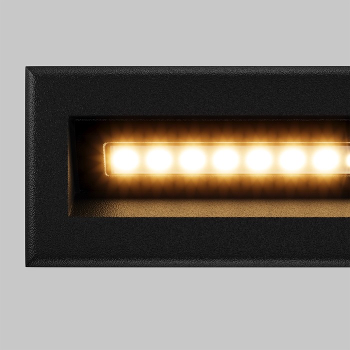 Подсветка для лестниц Outdoor O045SL-L5B3K, 5Вт, 13,7х5,4х6,5 см, LED, 400Лм, 3000К, цвет чёрный - фото 1908084151