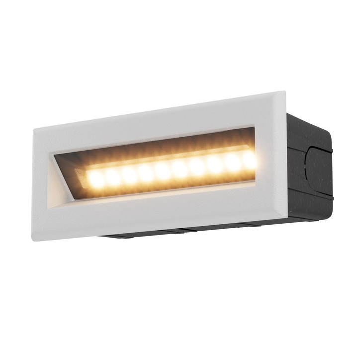 Подсветка для лестниц Outdoor O045SL-L5W3K, 5Вт, 13,7х5,4 см, LED, 400Лм, 3000К, цвет белый - фото 1908084156