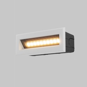 Подсветка для лестниц Outdoor O045SL-L5W3K, 5Вт, 13,7х5,4 см, LED, 400Лм, 3000К, цвет белый 10381715