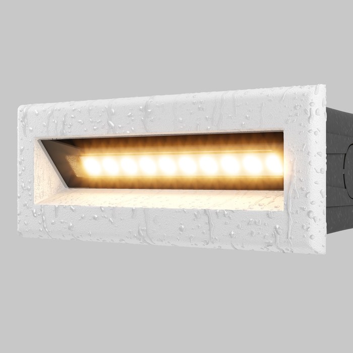 Подсветка для лестниц Outdoor O045SL-L5W3K, 5Вт, 13,7х5,4 см, LED, 400Лм, 3000К, цвет белый - фото 1908084159
