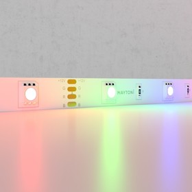 Светодиодная лента Maytoni, 12В, IP20, 5050, 7,2Вт/м, 5 м, свечение RGB