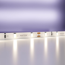 Светодиодная лента Maytoni, 12В, IP20, 2835, 4,8Вт/м, 4000K, 5 м, 5 мм, свечение монохромное