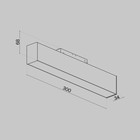 Светильник трековый Technical TR012-2-12W4K-B, 12Вт, 30х3,4х6,8 см, LED, 900Лм, 4000К, цвет чёрный - Фото 3