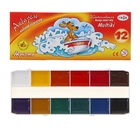 Акварель медовая «Гамма. Мультики», 12 цветов, без кисти, картон - Фото 1