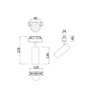 Светильник трековый Technical TR019-2-7W4K-B, 7Вт, 12х12х14 см, LED, 600Лм, 4000К, цвет чёрный - Фото 4