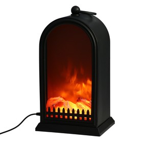 УЦЕНКА Биокамин NEON-NIGHT «Фьюжн», с эффектом живого огня, 2хС/USB , чёрный 10382691