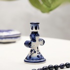 Подсвечник "Крест", гжель - фото 24988447