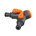 Распределитель 2-канальный, внутренняя резьба 3/4", быстросъёмное соединение, прорезиненный пластик, Greengo - Фото 2