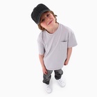 Кепка детская для мальчика джинса, цвет чёрный р-р 52-54 5-7 лет - фото 26207530