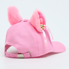 Кепка детская для девочки "Кошечка" с ушками, цвет розовый, р-р 52-54, 5-7 лет - Фото 7