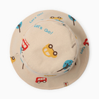 Панама детская "Машинка" MINAKU, цвет бежевый, р-р 48 10176183