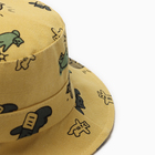 Панама детская "Мишки" MINAKU, цвет жёлтый, р-р 48 - фото 23796002