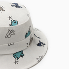 Панама детская "Мишки" MINAKU, цвет молочный,  р-р 48 - фото 24271569