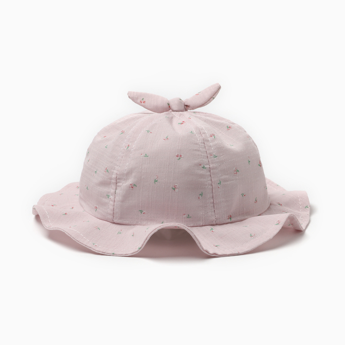 Панама детская «Колокольчик» MINAKU, светло-розовая, размер 48