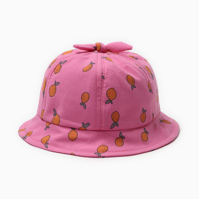 Панама детская MINAKU «Лимончик», размер 46, ярко-розовый