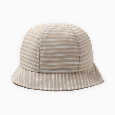 Панама детская MINAKU «Полосатик», размер 46, серая