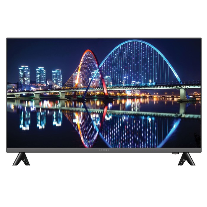 Телевизор Econ EX-32HS012B, 32", 1366x768, DVB-T2/C/S2, HDMI 3, USB 1, Smart TV, чёрный - Фото 1