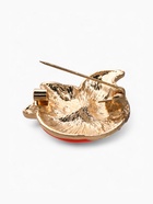 Брошь «Лиса» блестящая, цвет бело-розовый в золоте - Фото 3