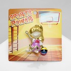 Брошь «Девочка» спортсменка, цветная в золоте - Фото 2