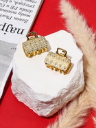 Краб для волос "Либерти" (набор 2 шт) геометрия прямой, 2,5 см, золото - фото 807201749