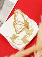 Крабик для волос «Анрия», бабочка, 8×11 см, золотистый - Фото 2