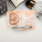 Заколка - автомат для волос «Либерти стиль», утончённость блеск, 7 см, серебро (комплект 2 шт) - фото 53851108