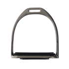 Стремена металлические с резиновыми вставками, хром, набор 2 шт. - Фото 3