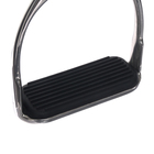 Стремена металлические с резиновыми вставками, хром, набор 2 шт. - Фото 4