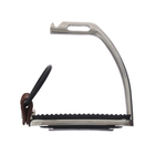 Стремена металлические с резиновыми вставками, хром, набор 2 шт. - Фото 7