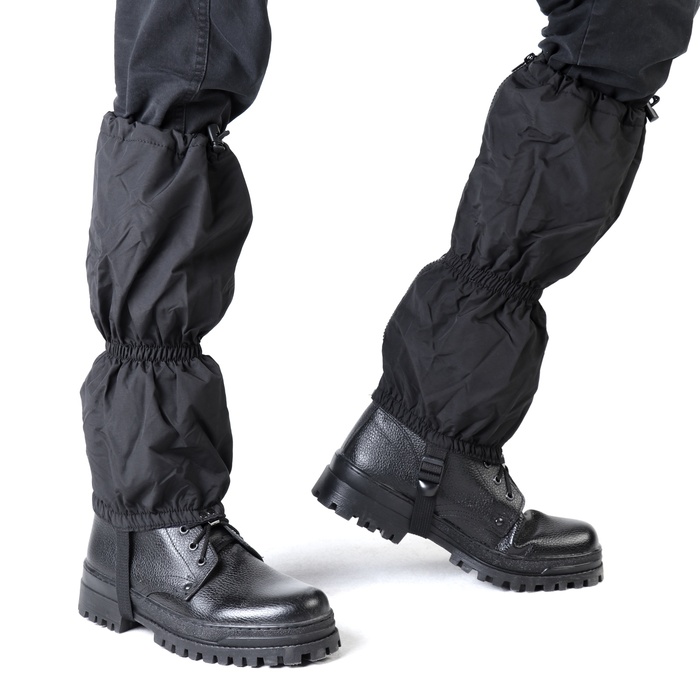 Гамаши защитные, туристические «Охотник» с подкладом из флиса, черные - Фото 1