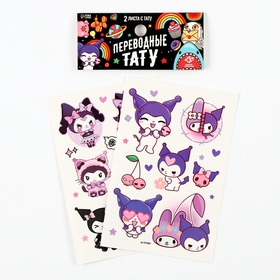 Переводные тату «Злой кролик», 2 листа (комплект 2 шт)