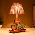 Настольная лампа с часами "Велосипед" Е14 15Вт 19х18х35 см - Фото 2