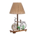 Настольная лампа с часами "Велосипед" Е14 15Вт 19х18х35 см - Фото 12