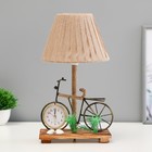 Настольная лампа с часами "Велосипед" Е14 15Вт 19х18х35 см - Фото 3