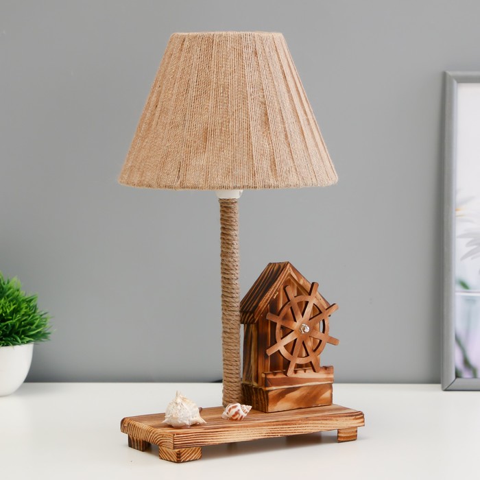 Настольная лампа «Штурвал» Е14 15 Вт 19×18×35 см