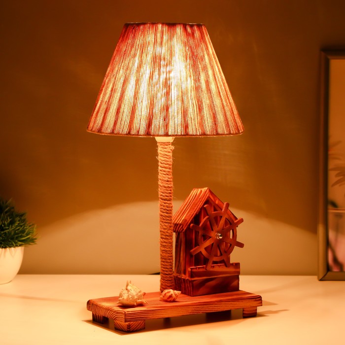 Настольная лампа "Штурвал" Е14 15Вт 19х18х35 см - фото 1909554922