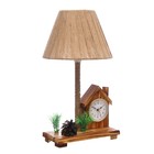 Настольная лампа с часами «Дом» Е14 15 Вт 19×18×35 см - Фото 12